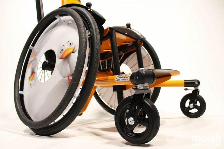 molab Logic Rollstuhl Speichenschutz mit Enten.
