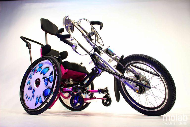 molab Logic Rollstuhl Adaption des Vorspannbikes.