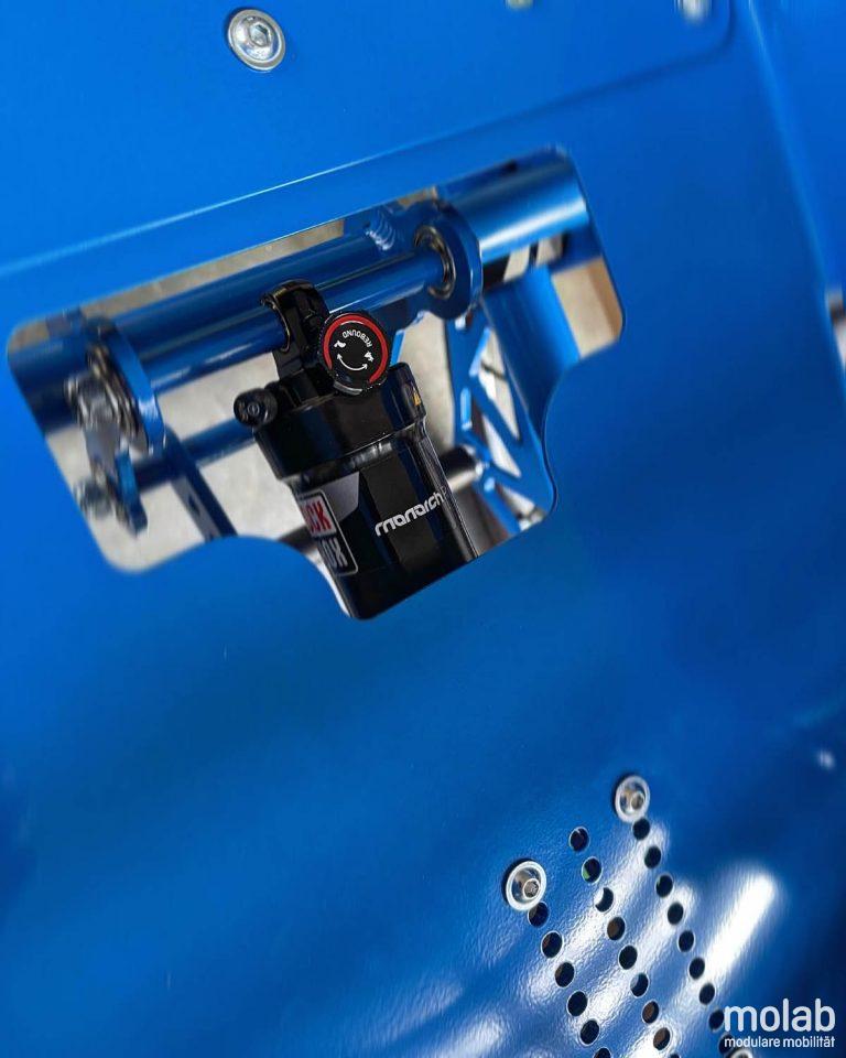 molab ZeroG WCMX Rollstuhl Dämpfer im Detail.